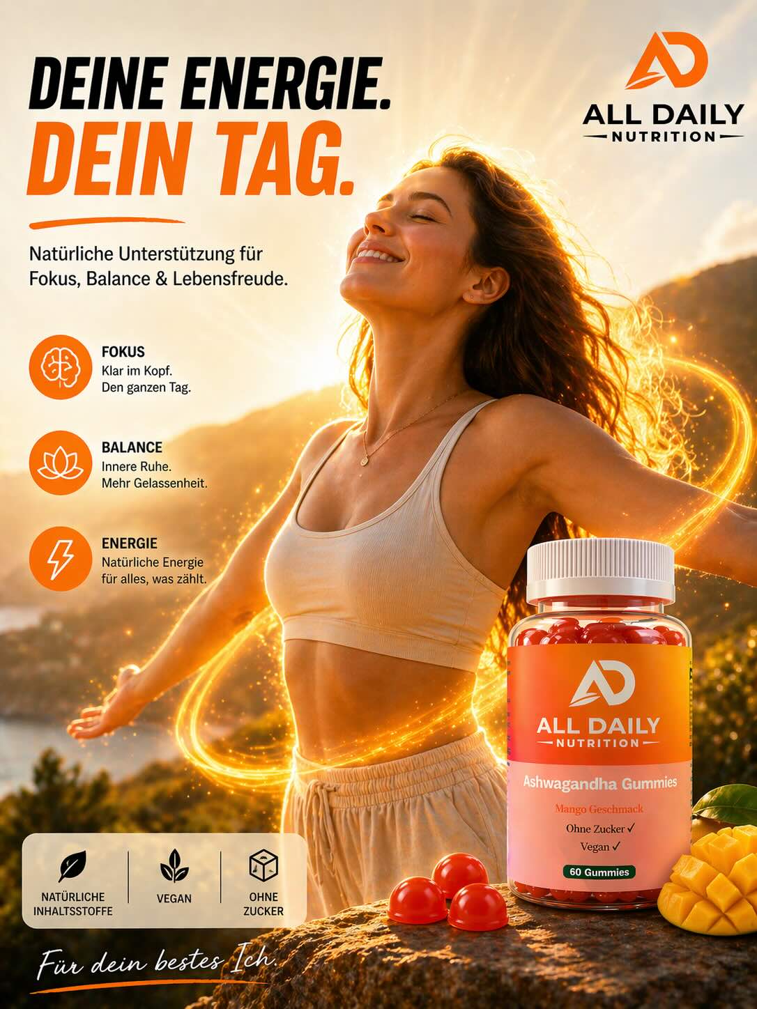 Ashwagandha + Vitamin B6 Gummies - 60 Stk.