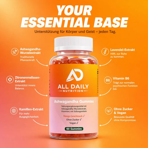 Ashwagandha + Vitamin B6 Gummies - 60 Stk.