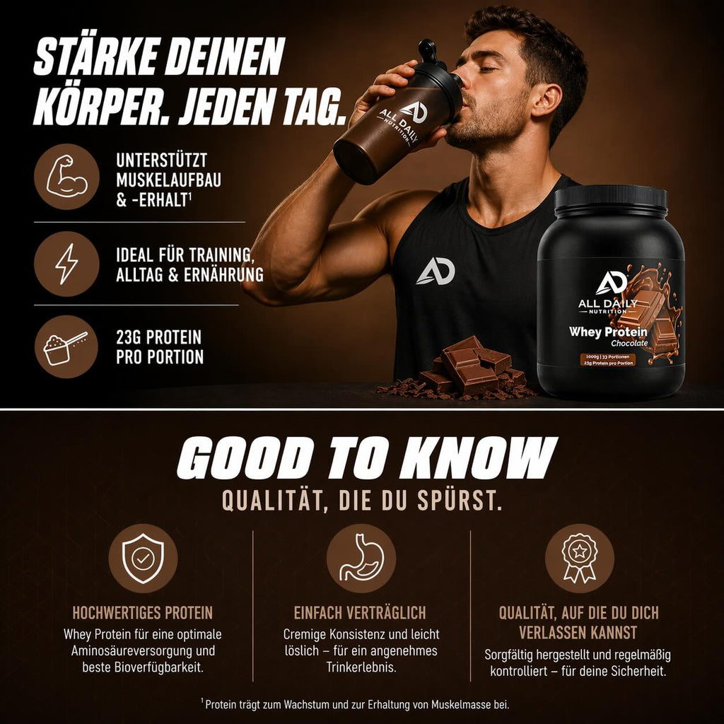 Premium Whey Protein Schokolade - 1.000g