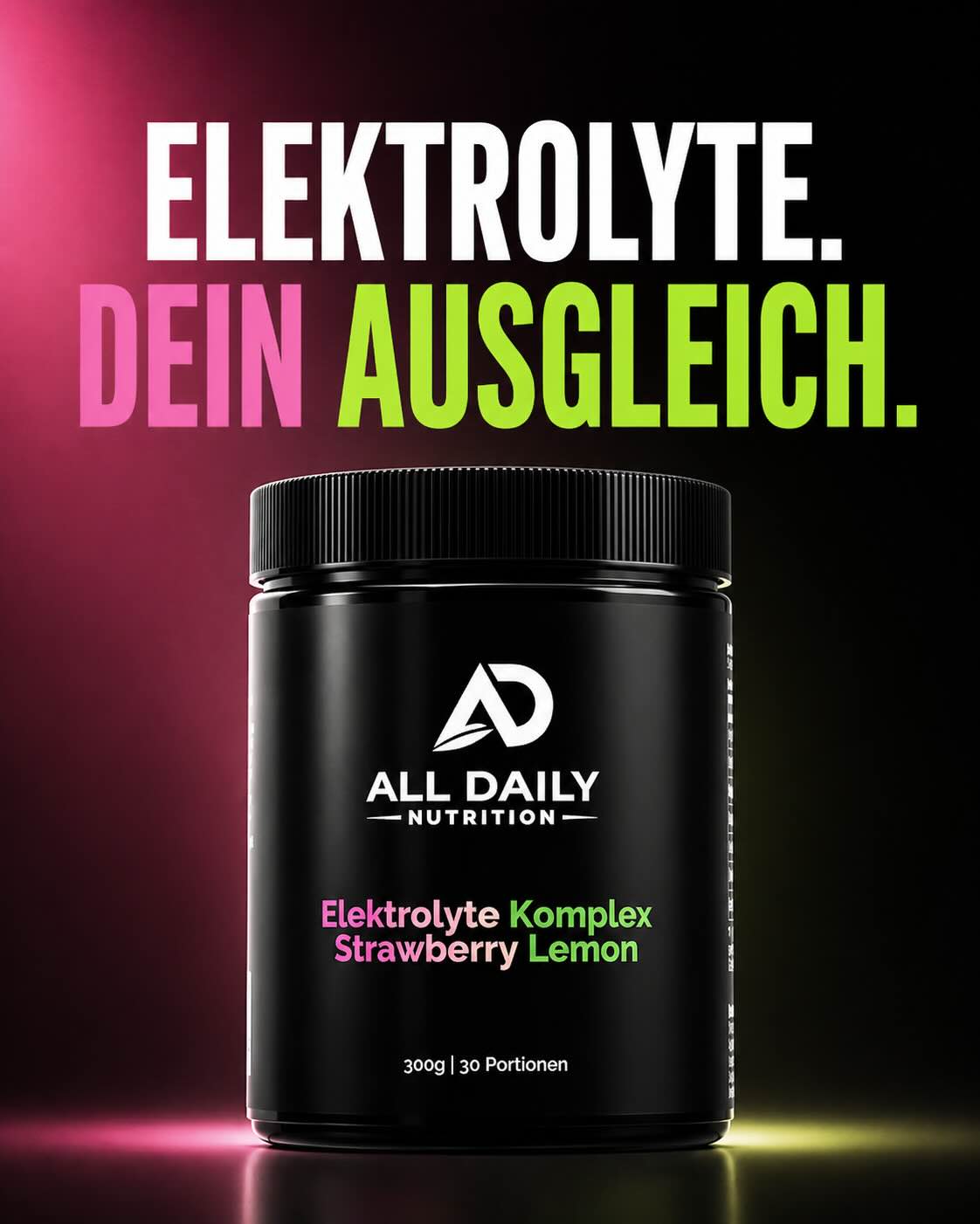 Elektrolyte Pulver Strawberry Lemon - 300g