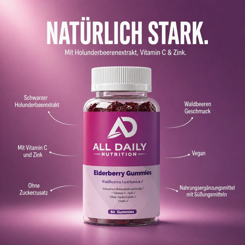 Elderberry + Vitamin C + Zink Gummies - 60 Stk.