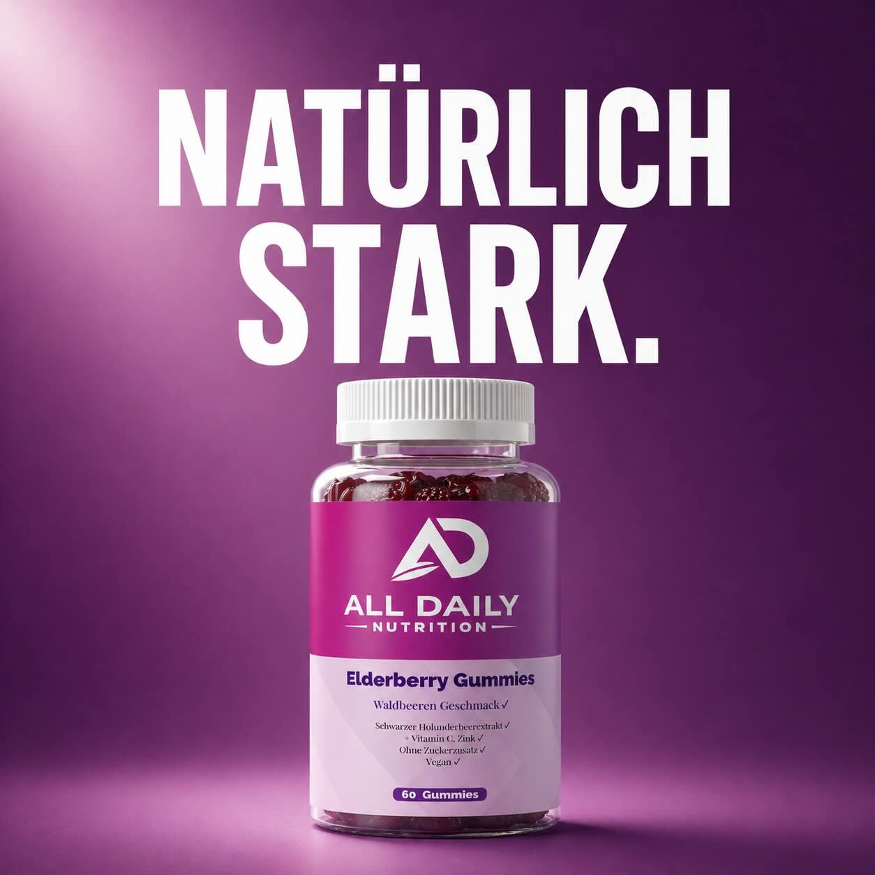Elderberry + Vitamin C + Zink Gummies - 60 Stk.