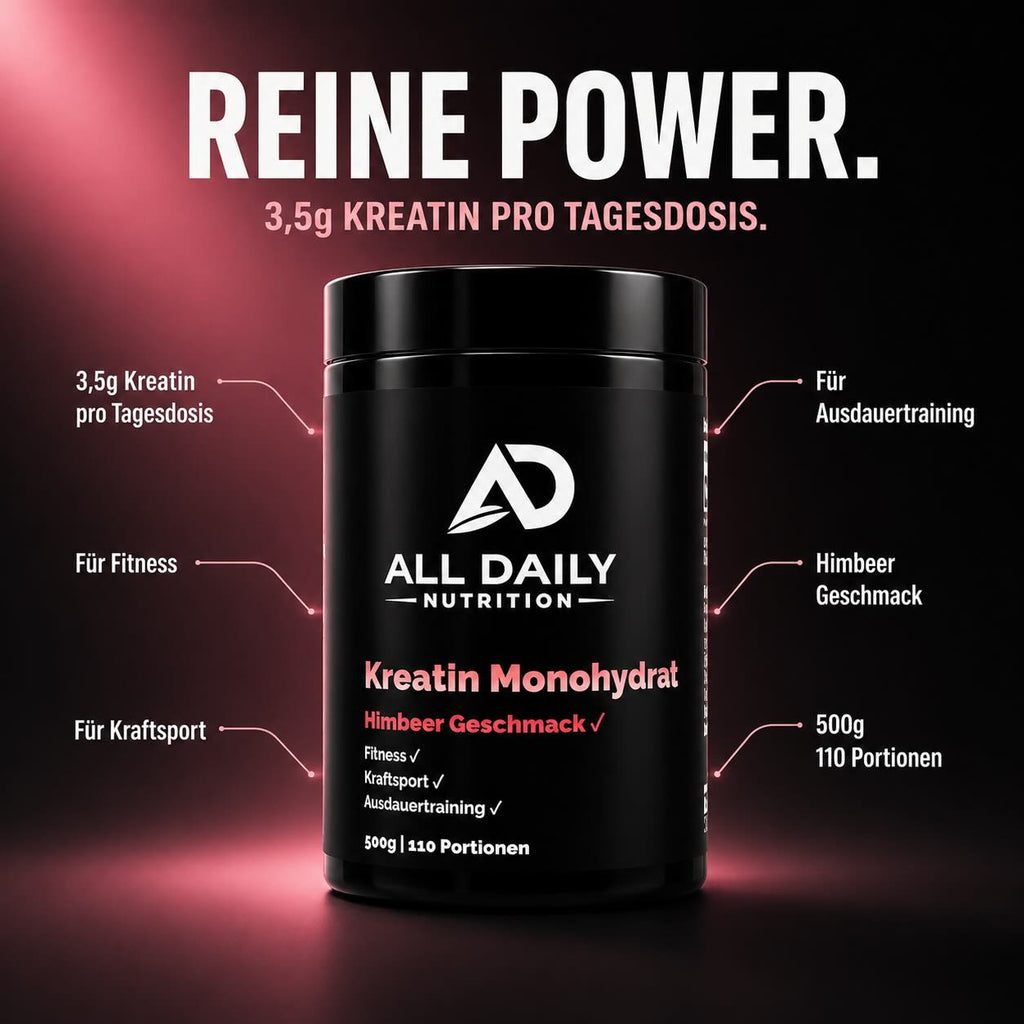 Kreatin Monohydrat Himbeere- 500g