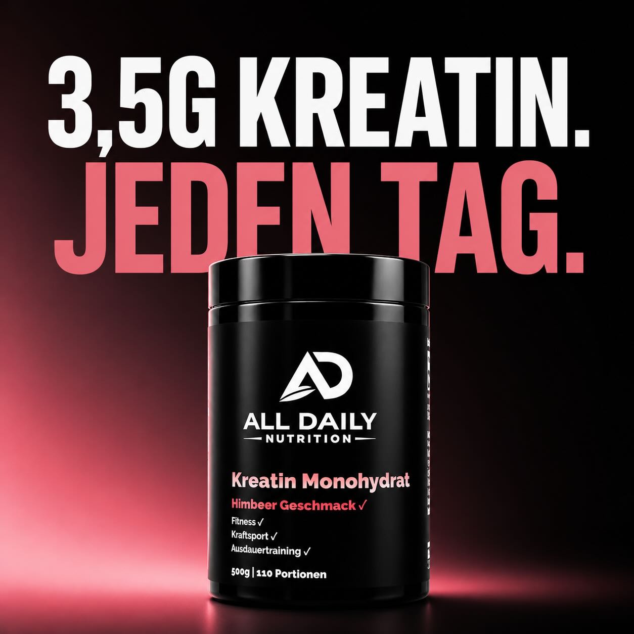 Kreatin Monohydrat Himbeere- 500g