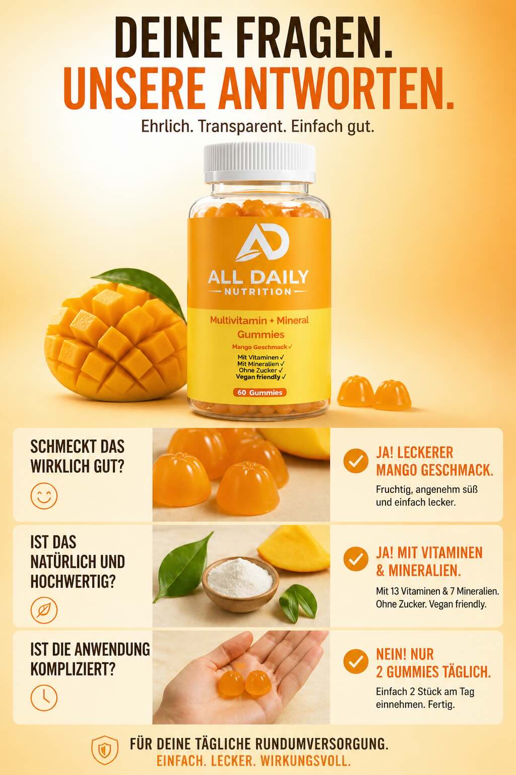 Multivitamin + Mineral Gummies - 60 Stk.