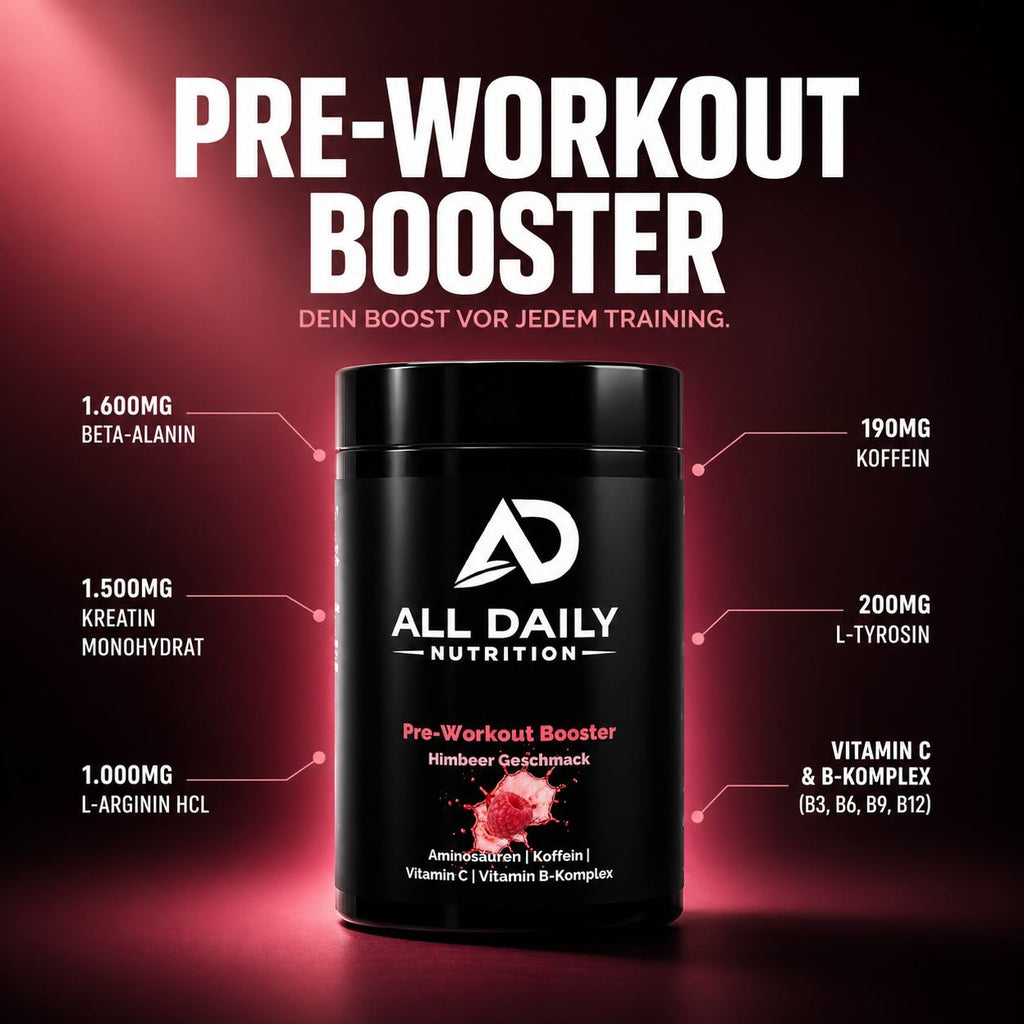 Pre-Workout Booster Himbeere - 520g