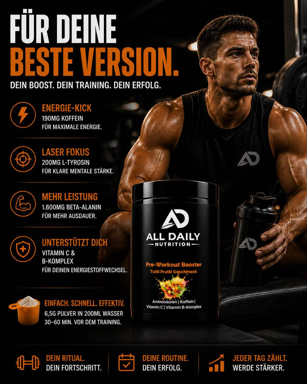 Pre-Workout Booster Tutti Frutti - 520g