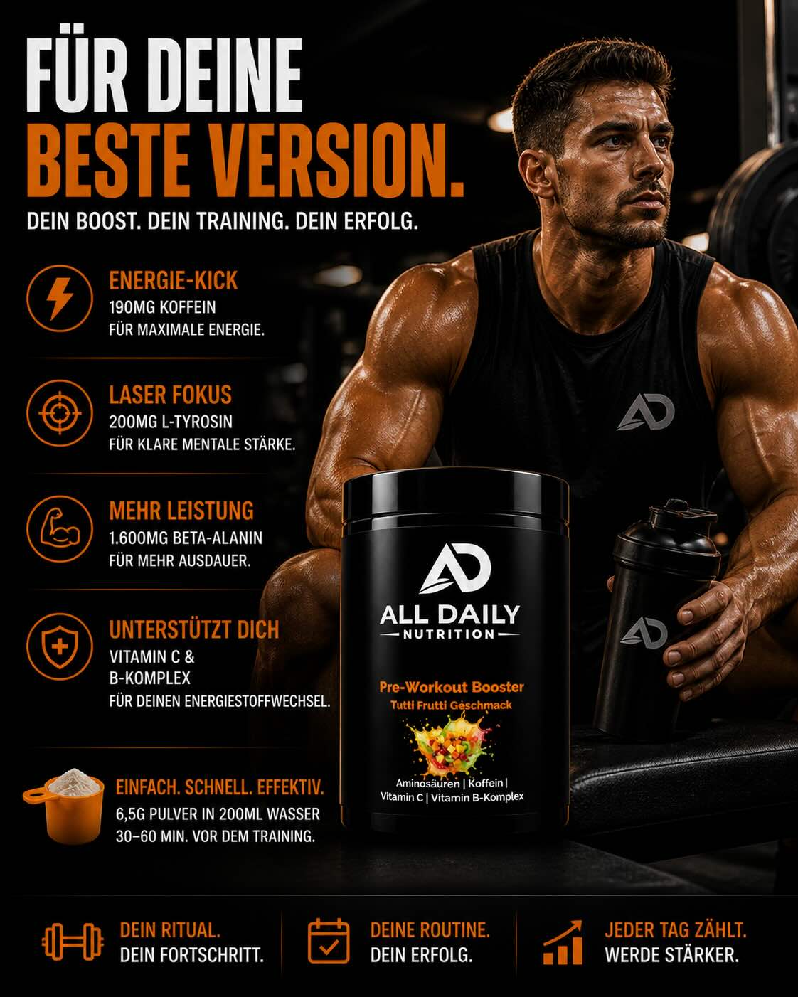 Pre-Workout Booster Tutti Frutti - 520g