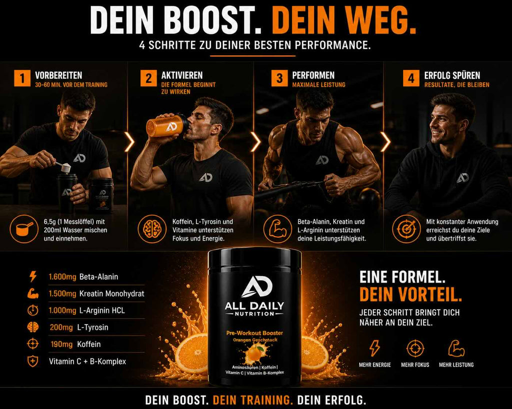 Pre-Workout Booster Orange - 520g