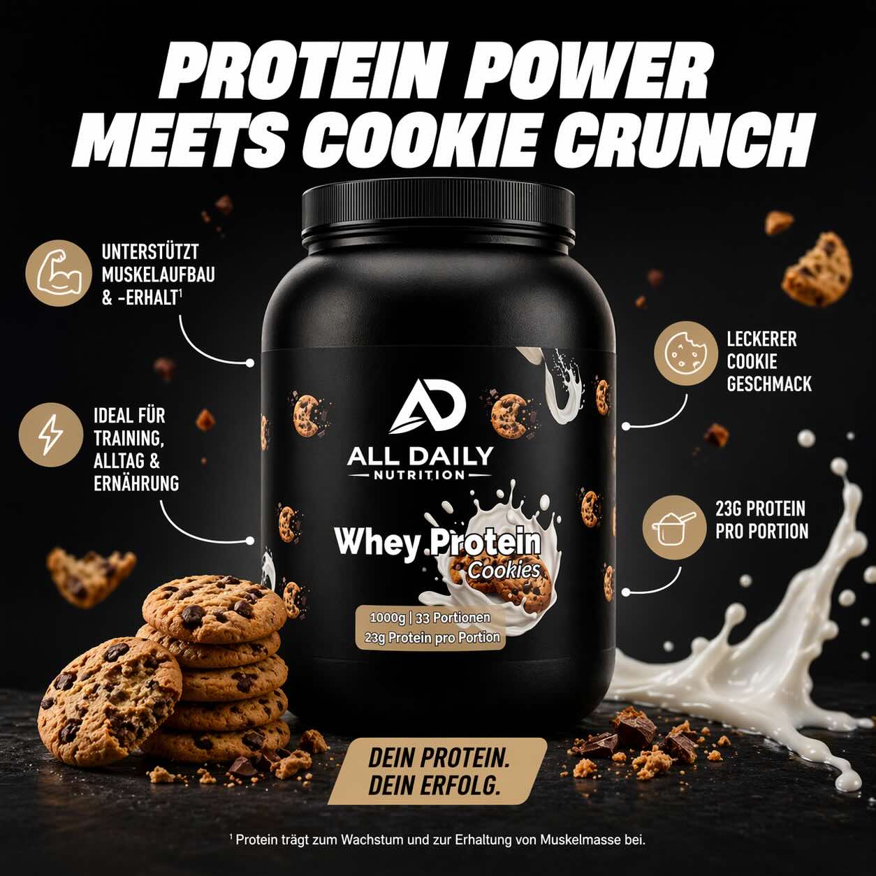 Premium Whey Protein Cookies - 1.000g
