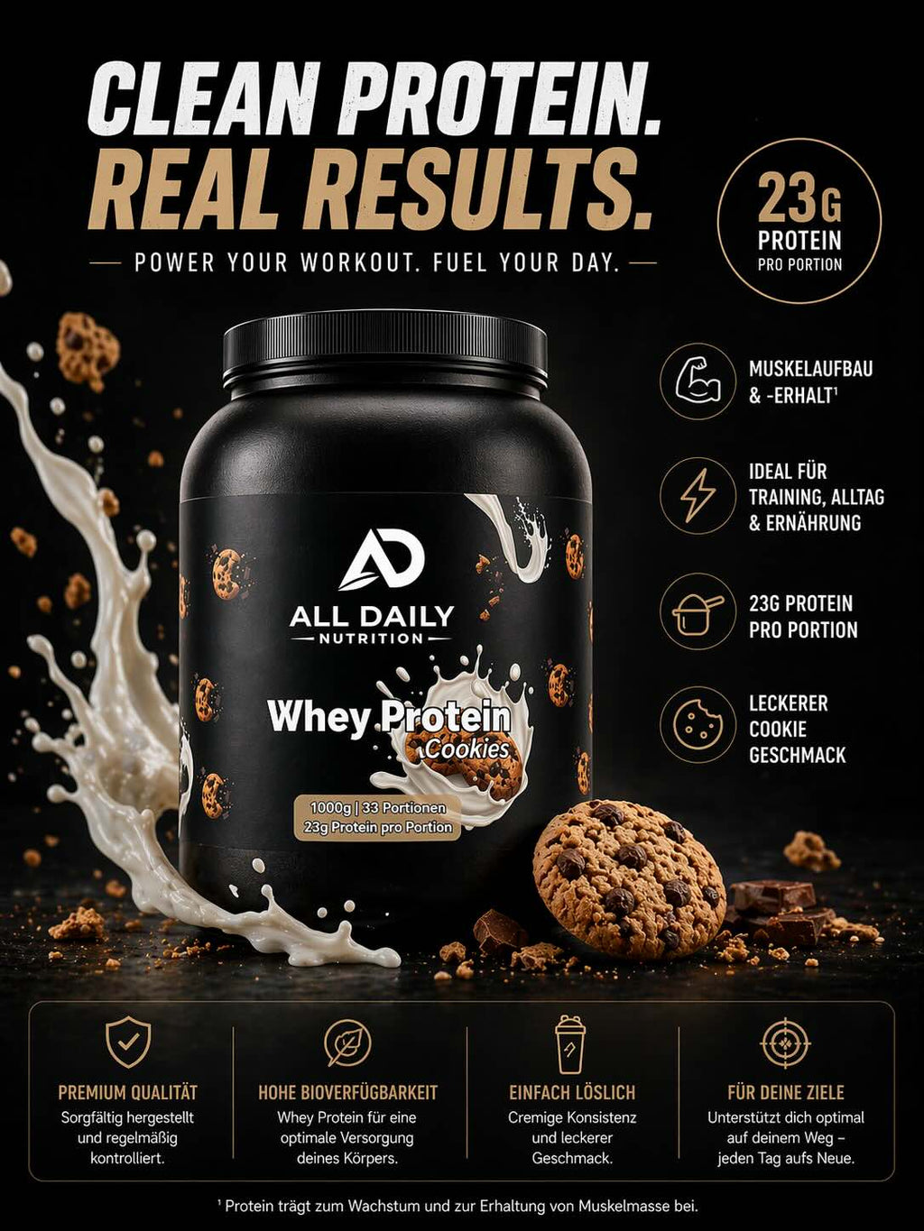 Premium Whey Protein Cookies - 1.000g