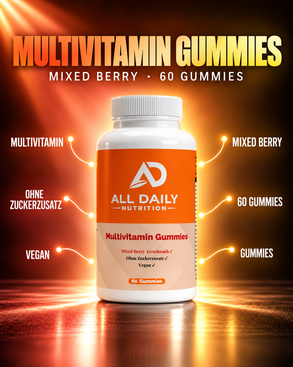 Premium Multivitamin + Mineral Gummies - 60 Stk.
