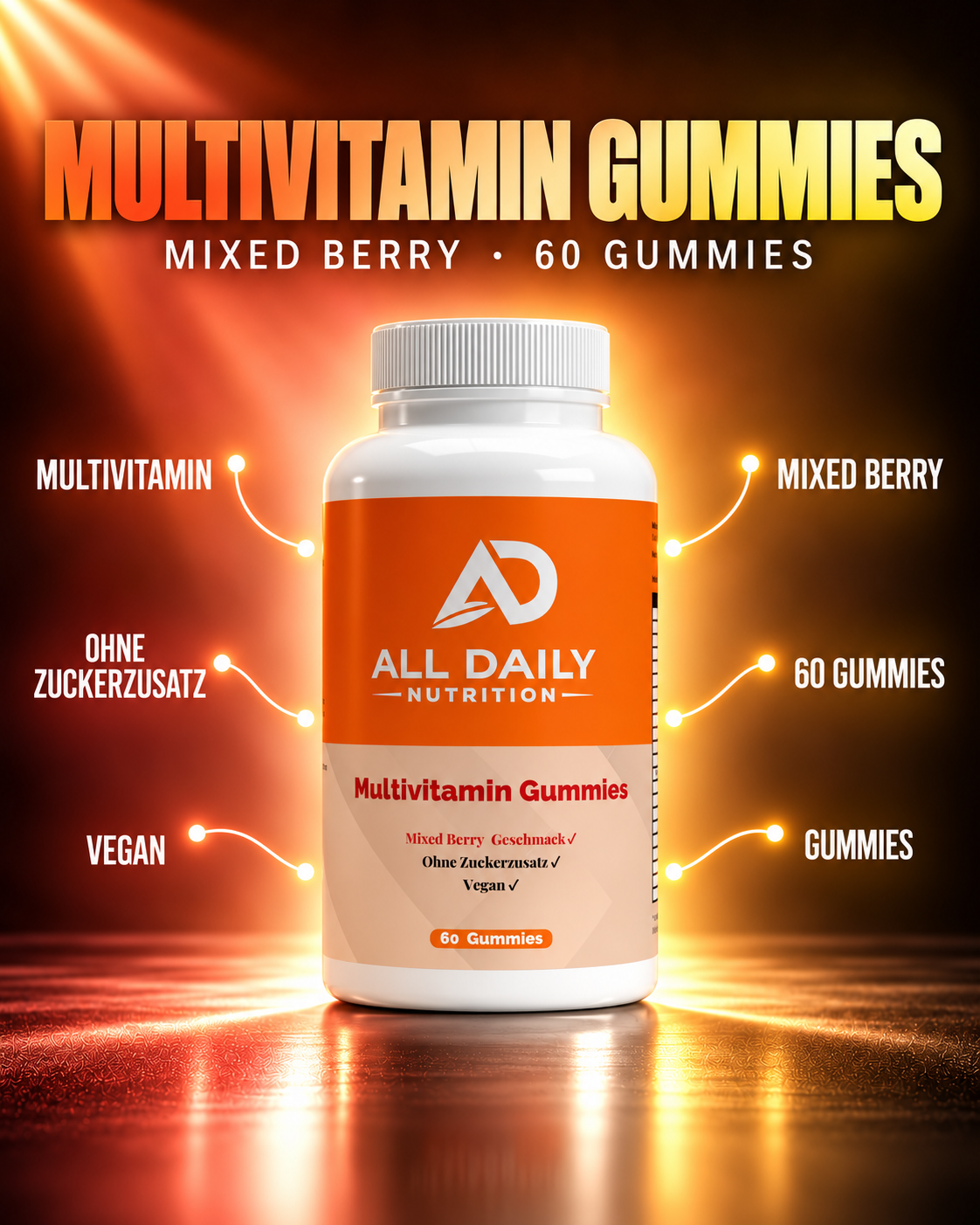 Premium Multivitamin + Mineral Gummies - 60 Stk.