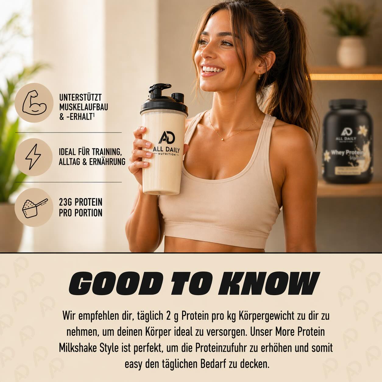 Premium Whey Protein Vanille - 1.000g