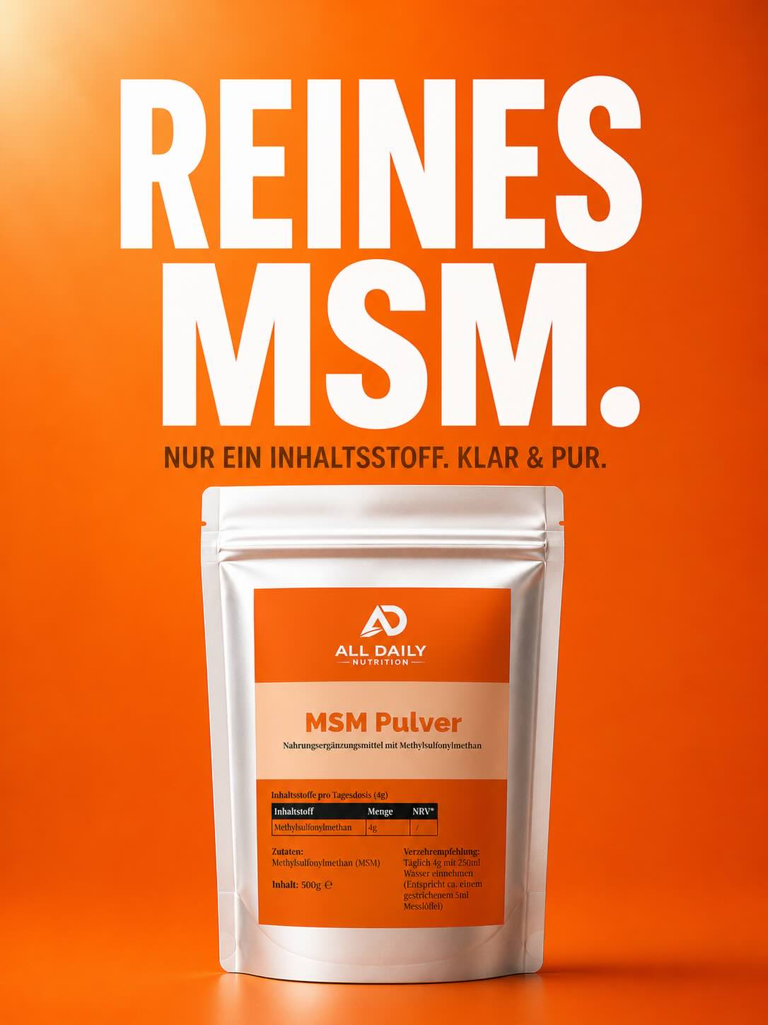 MSM Pulver - 500g