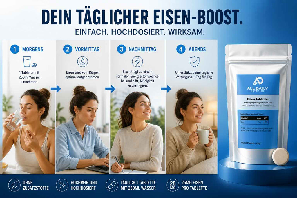 25mg Eisen Bisglycinat - 500 Tabletten