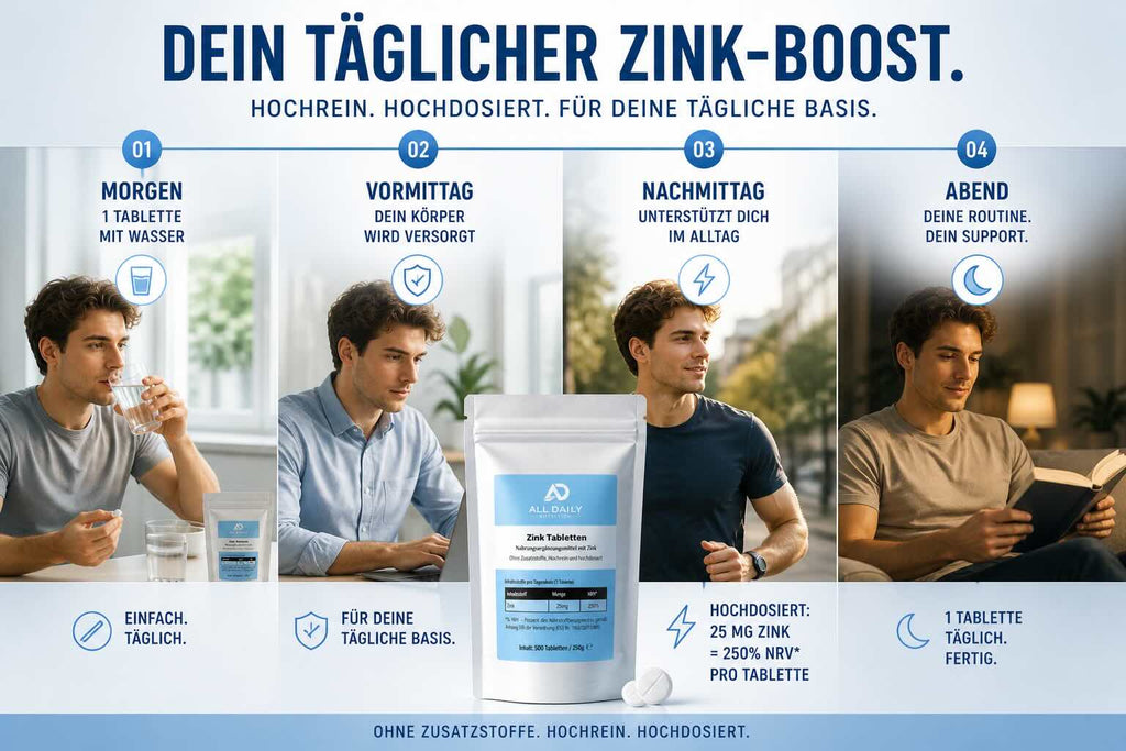 25mg Zink Bisglycinat - 500 Tabletten